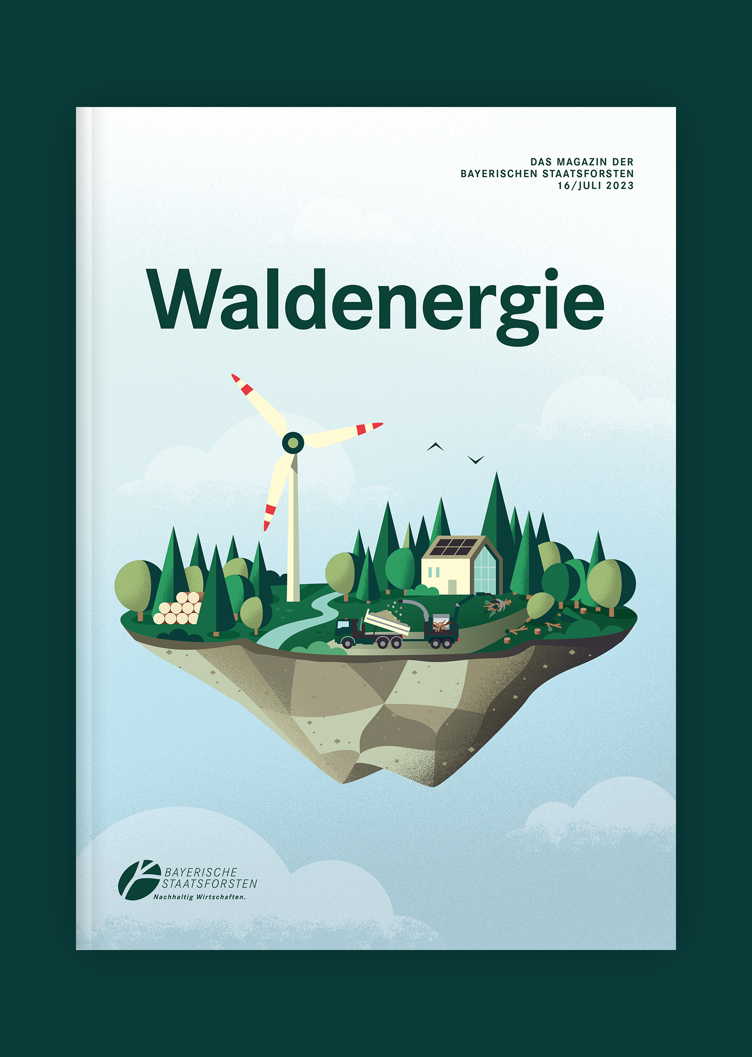Bayerische Staatsforsten - Waldenergie Cover Illustration